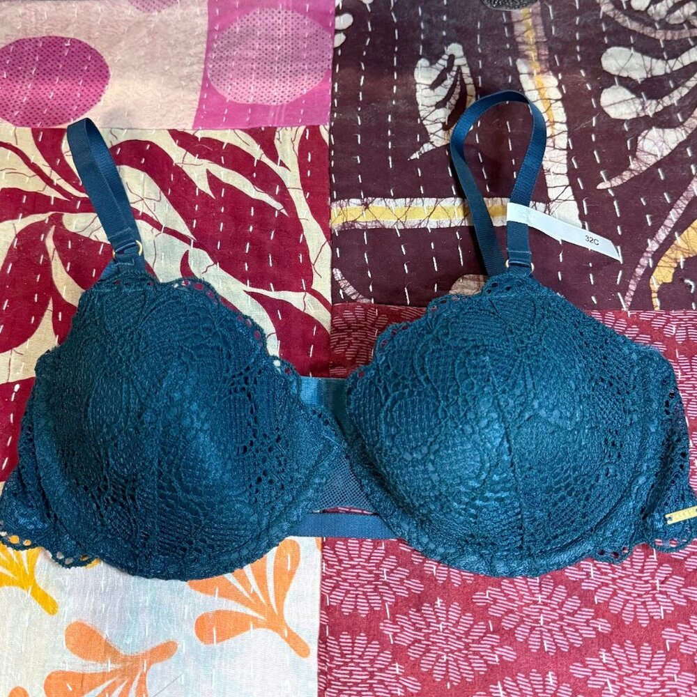 DKNY Superior Lace Balconette Bra Dragonfly Dark